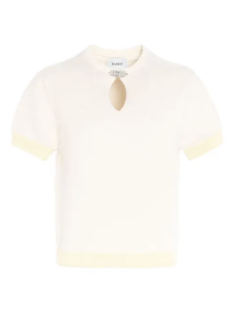 Barrie rhinestone-embellished keyhole top