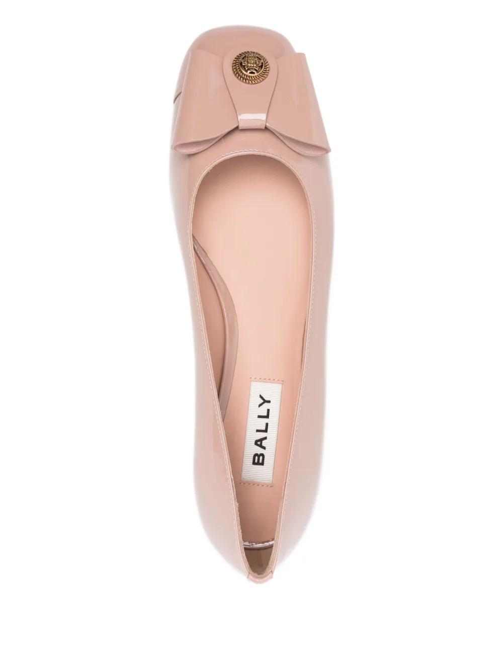 Bally bow-embellished ballet flats Pink
