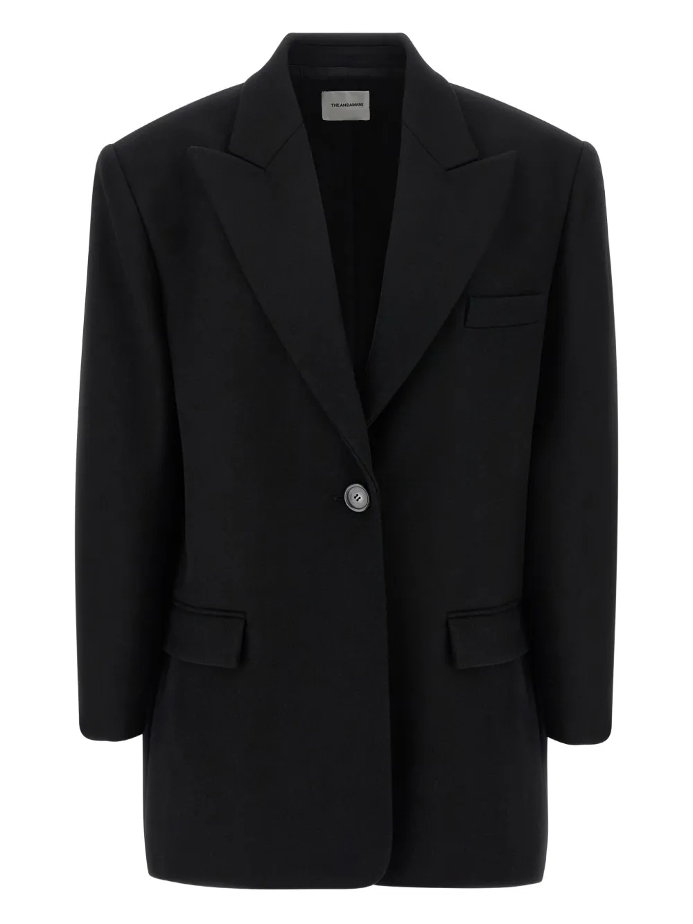 padded peak-lapel blazer