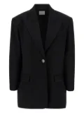 THE ANDAMANE padded peak-lapel blazer - Black