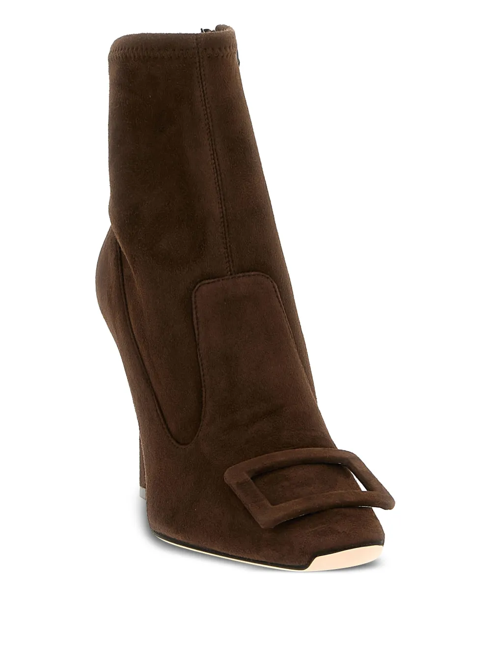 Roger Vivier 100mm buckle-detail suede ankle boots | Ankle Boots | Image 2