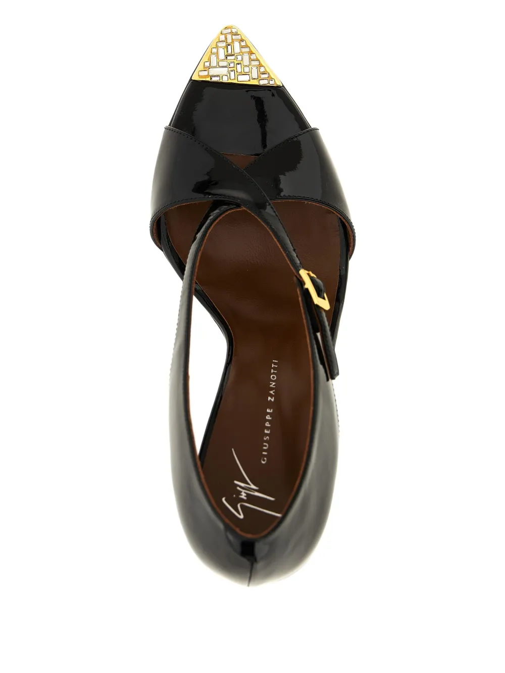 Giuseppe Zanotti 105mm Intrigo embellished stiletto heeled sandals Black