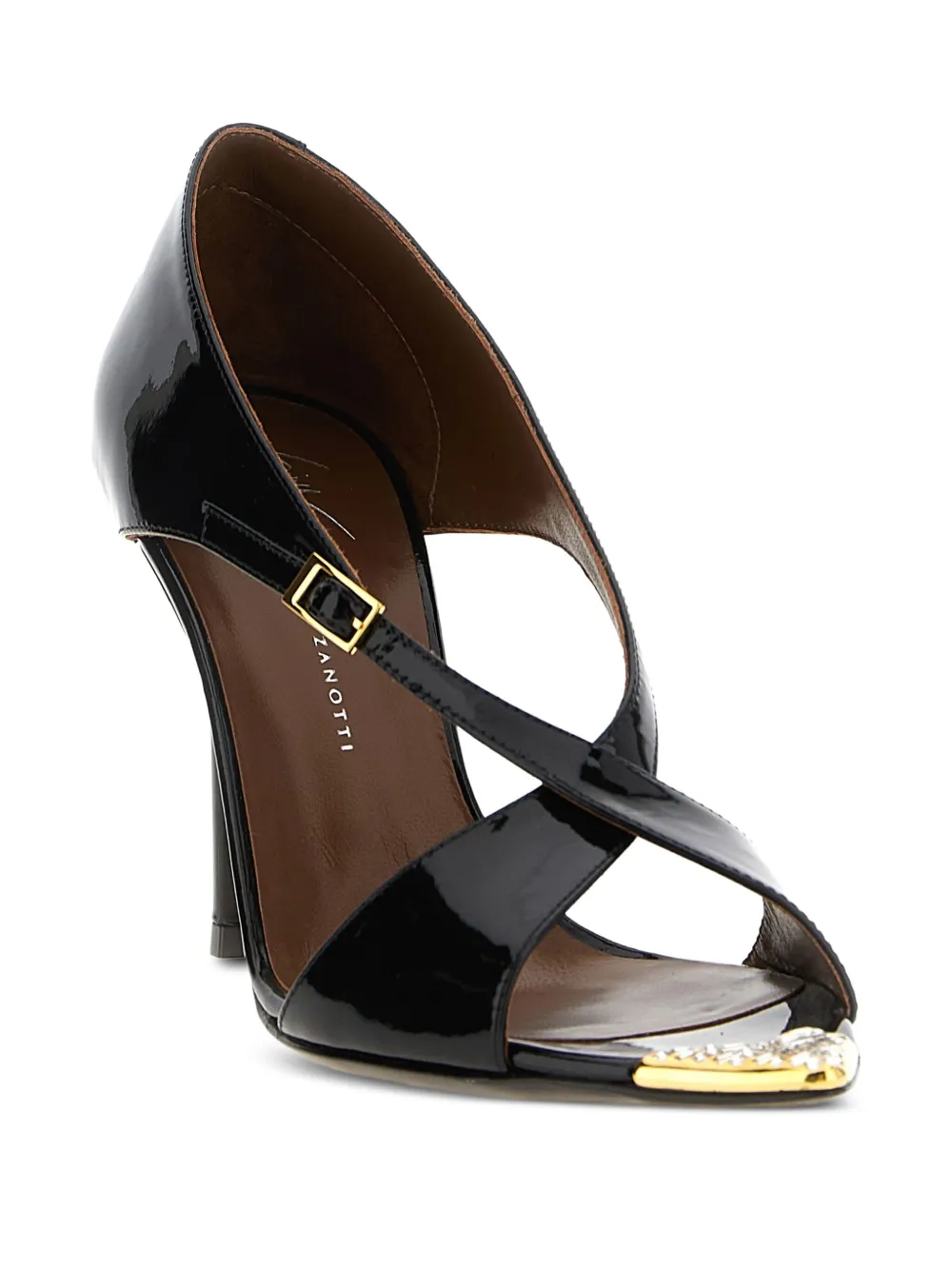Giuseppe Zanotti 105mm Intrigo embellished stiletto heeled sandals Black