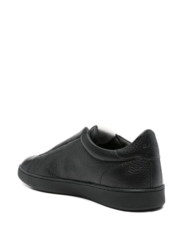 Bally 黒 レザー スニーカー Bally スリッポン レザースニーカー | ブラック | FARFETCH JP