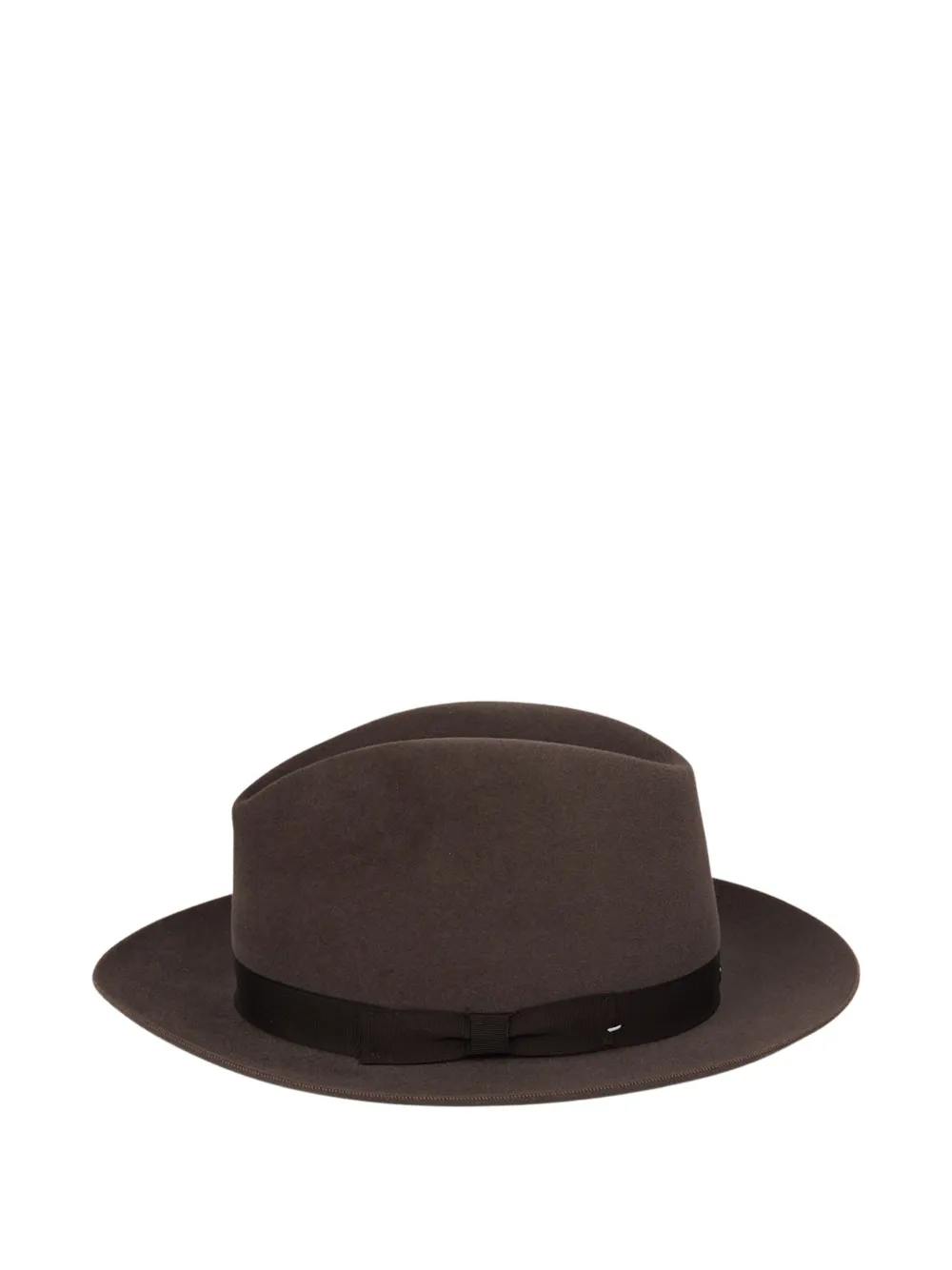 SIGNES ribbon-trimmed felt hat | Brown | Image 1