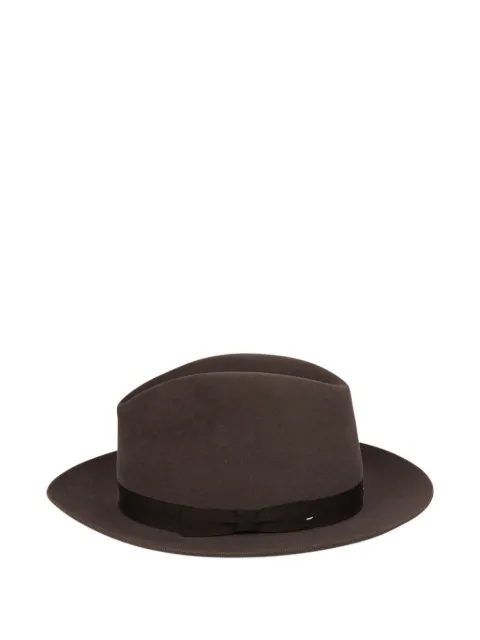 SIGNES ribbon-trimmed felt hat