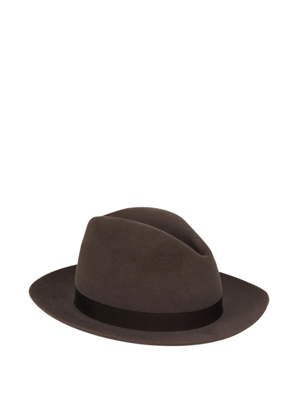 SIGNES ribbon-trimmed felt hat - Bruin