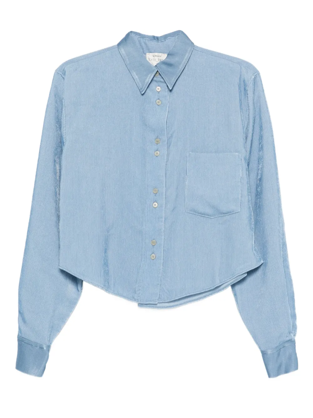 Forte Forte patch-pocket cordouroy shirt | Blue | Image 1