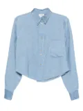 Forte Forte patch-pocket cordouroy shirt - Blue