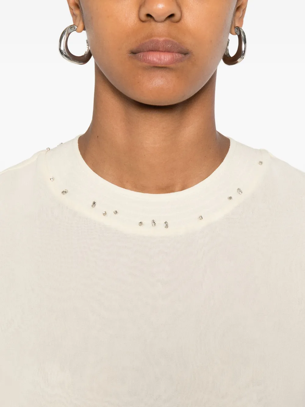 Forte Forte Crystal-embellishment Top In Gray