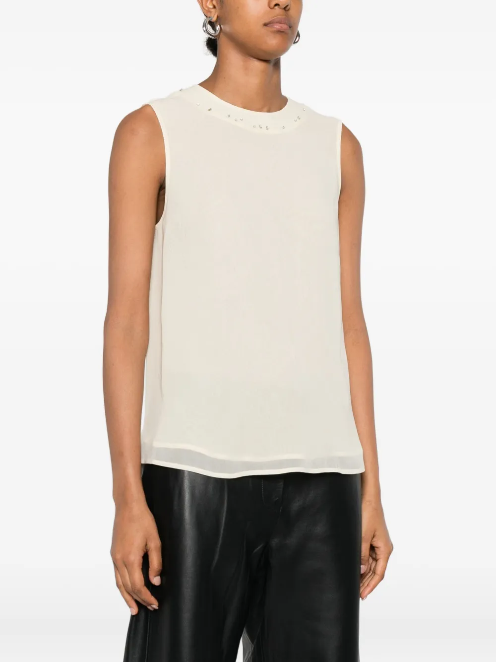 Forte Forte Crystal-embellishment Top In Gray