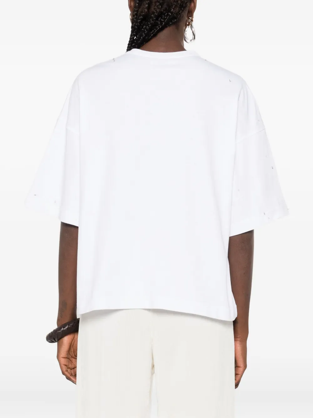 Forte Forte Dragonfly Embellished Short-sleeved T-shirt In White