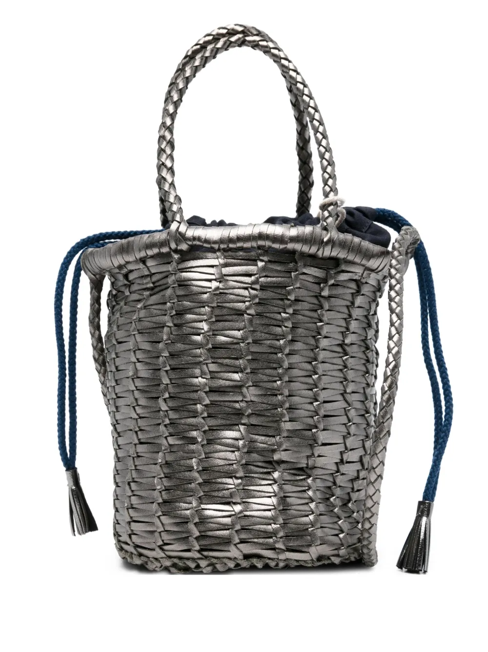 DRAGON DIFFUSION woven leather bucket bag | Grey | Image 1