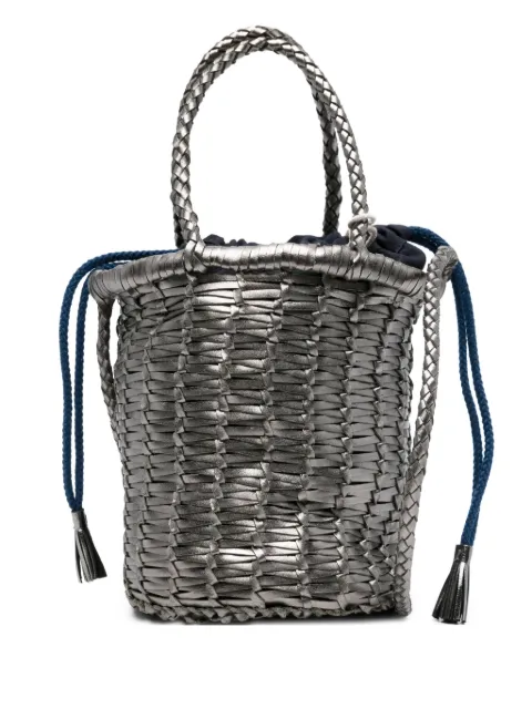 DRAGON DIFFUSION woven leather bucket bag
