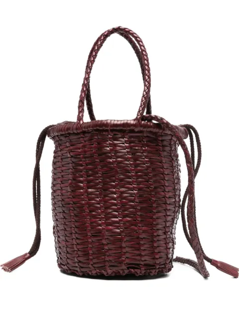 DRAGON DIFFUSION braided leather bucket bag
