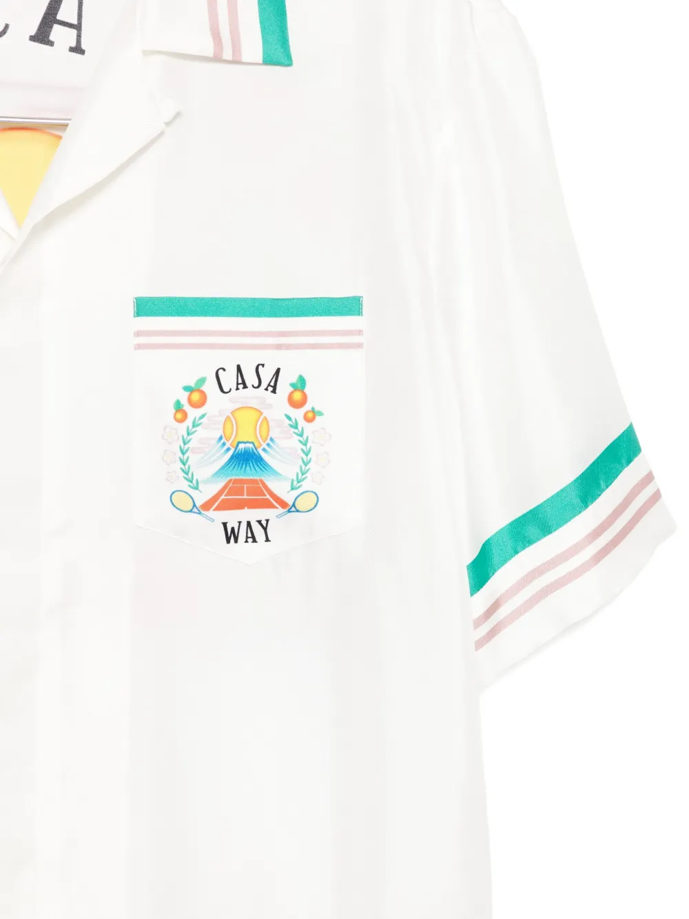 Casablanca Casa Way overhemd met streepdetail Wit