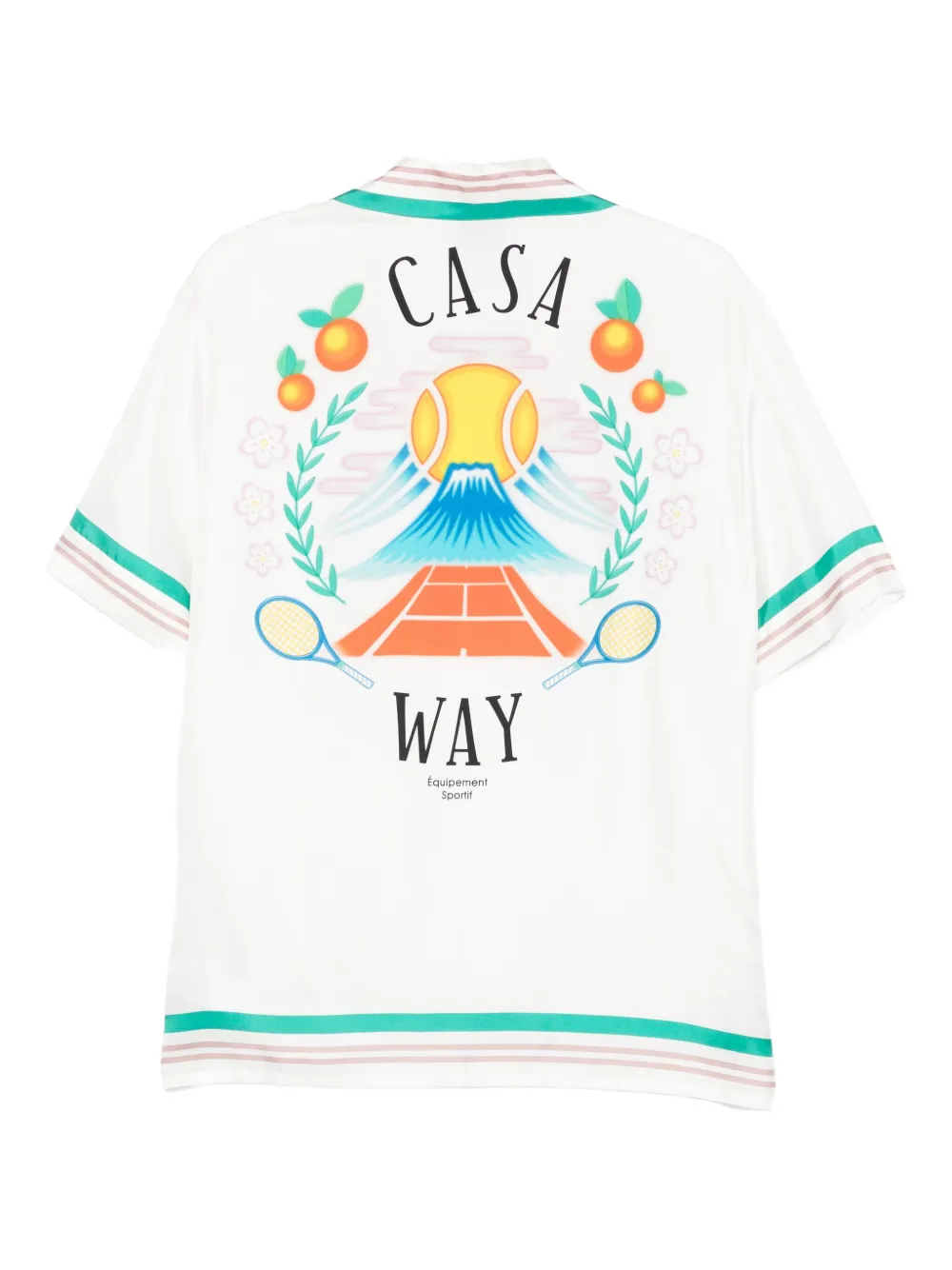 Casablanca Casa Way overhemd met streepdetail - Wit