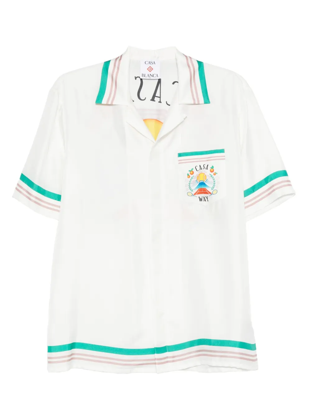 Casablanca Casa Way stripe-detail shirt | White | Image 1