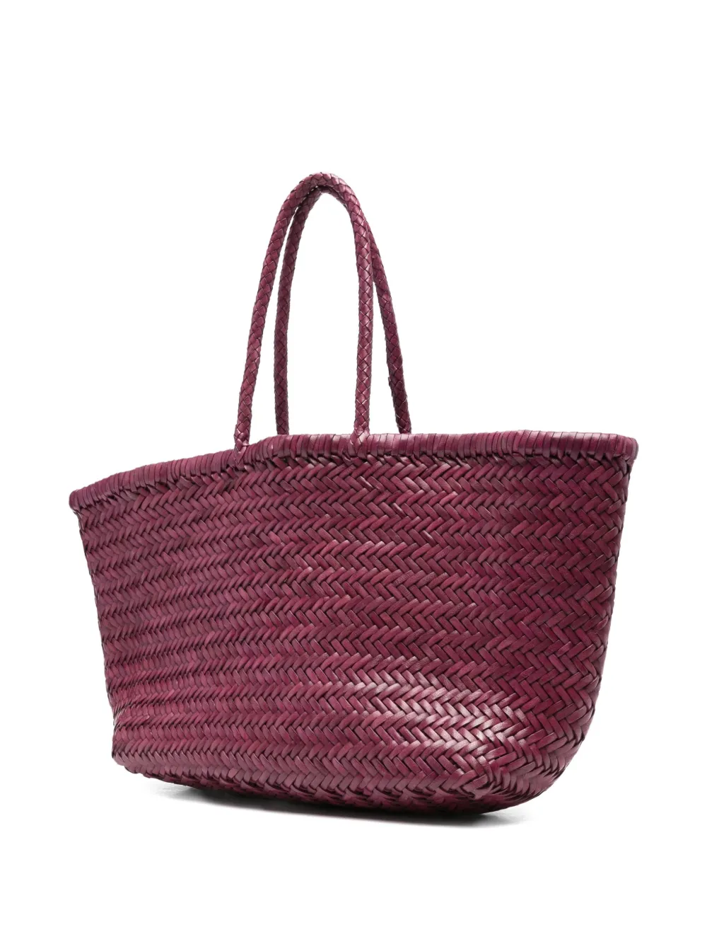 DRAGON DIFFUSION Triple Jump leather tote bag Paars