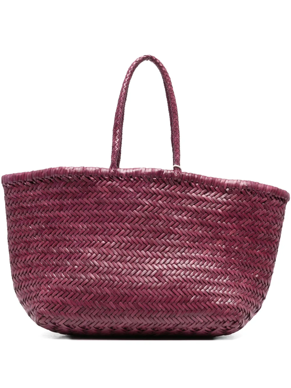 Dragon Diffusion Triple Jump Leather Tote Bag In Purple