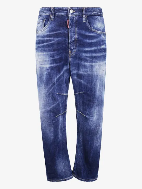 DSQUARED2 jean à effet délavé