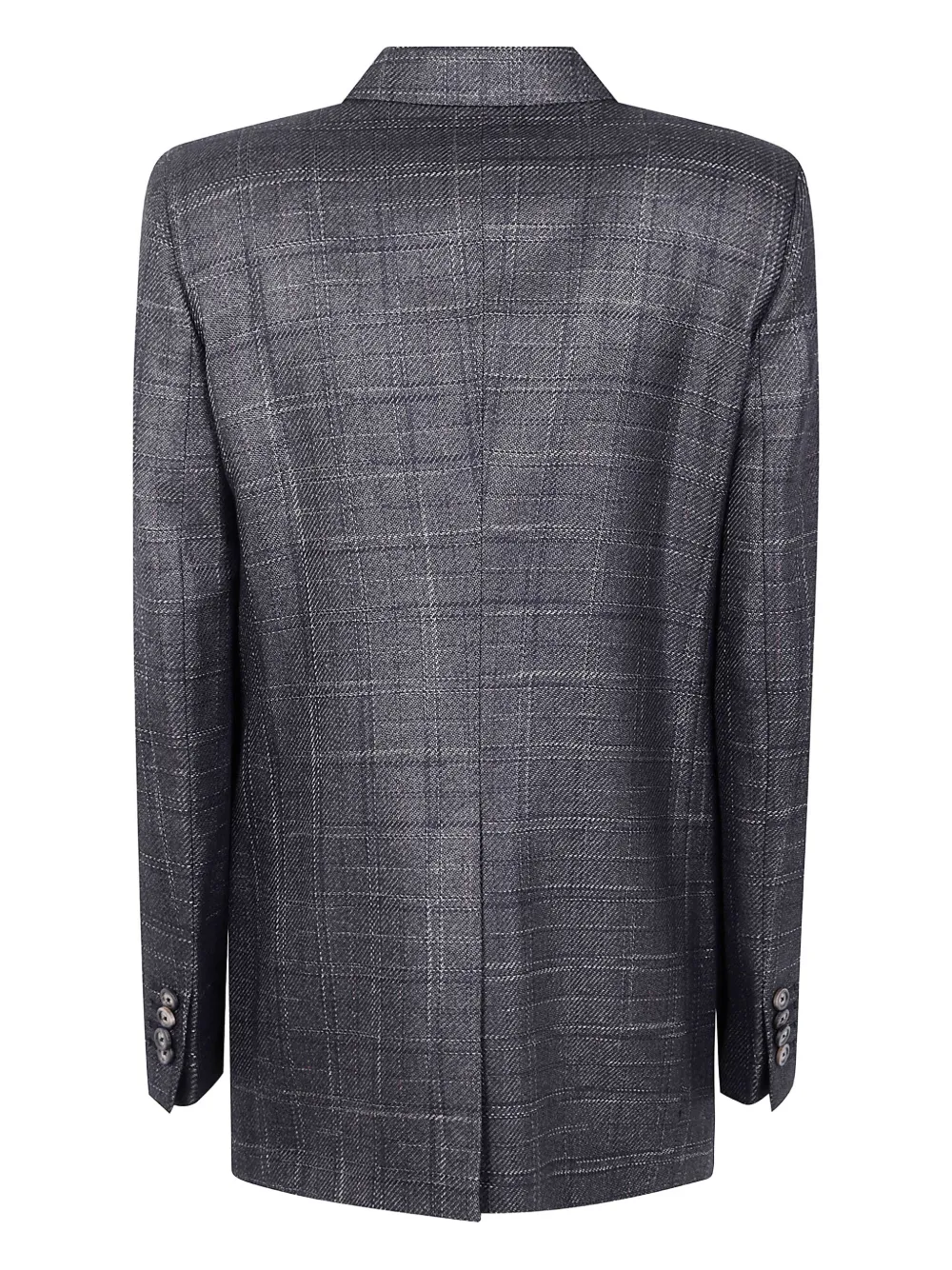 Tagliatore checked double-breasted jacket Zwart
