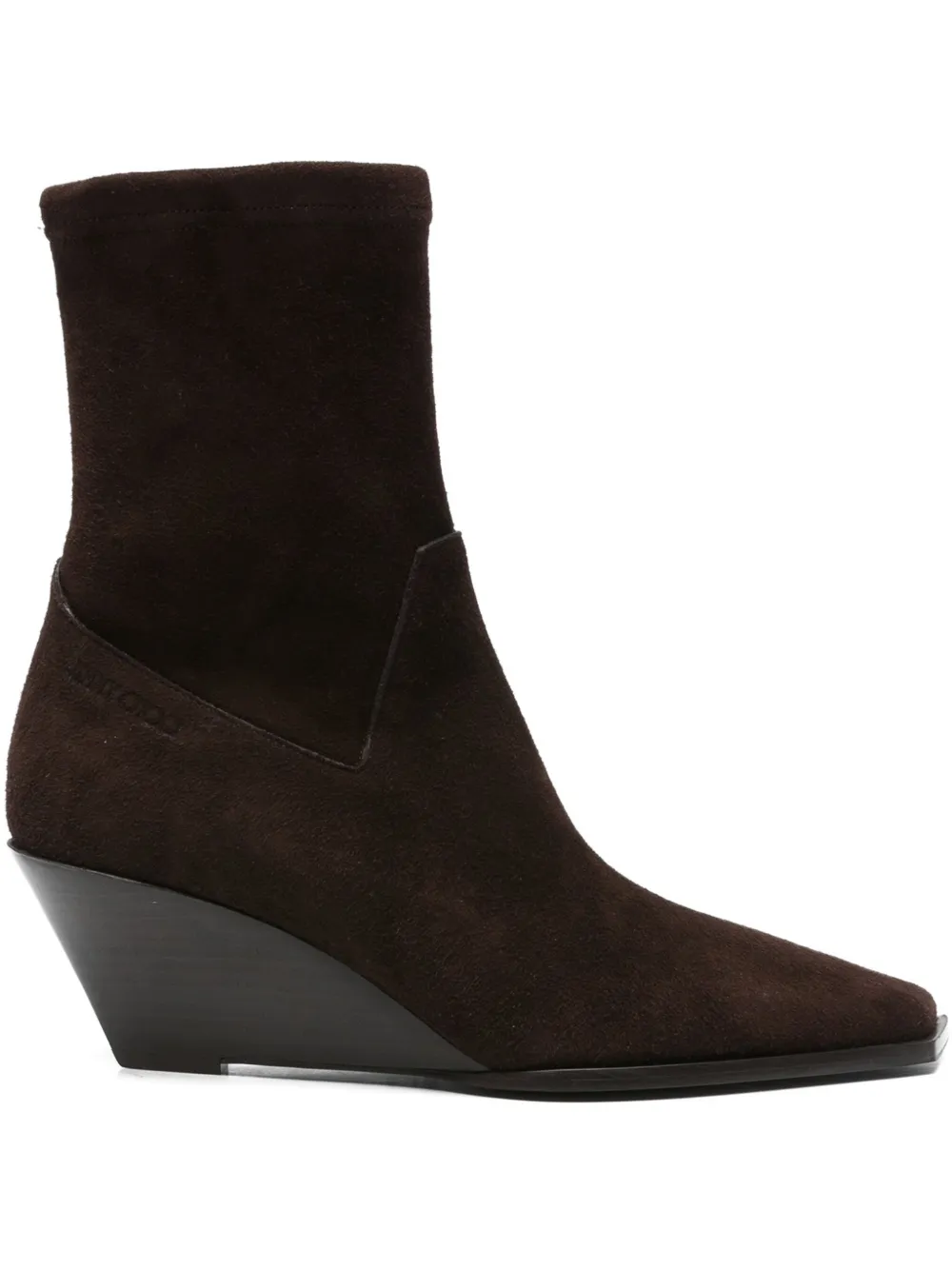 Jimmy Choo Hadley 60 Suede Ankle Boots In Brown