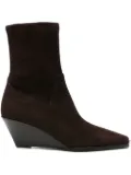 Jimmy Choo Hadley suede-wedge boots - Brown