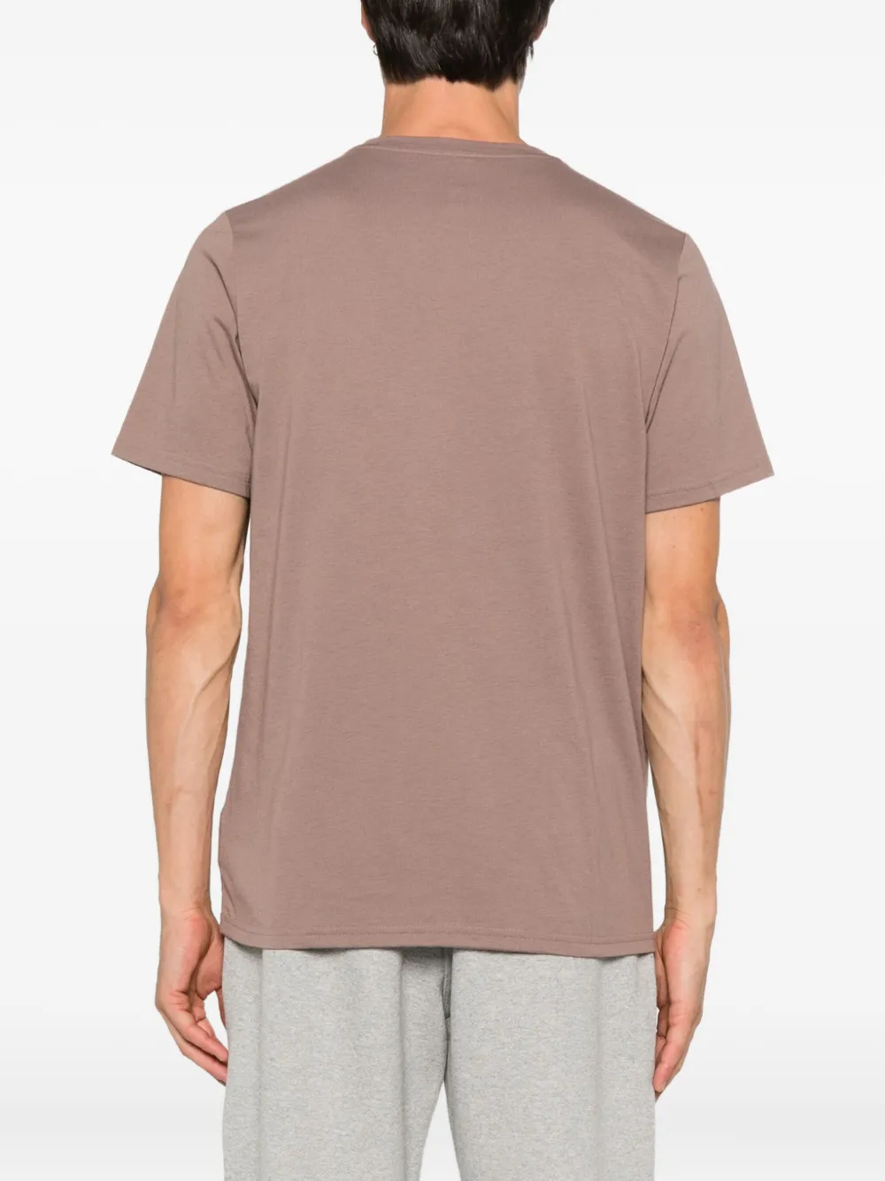 New Balance T-shirt met logoprint Bruin