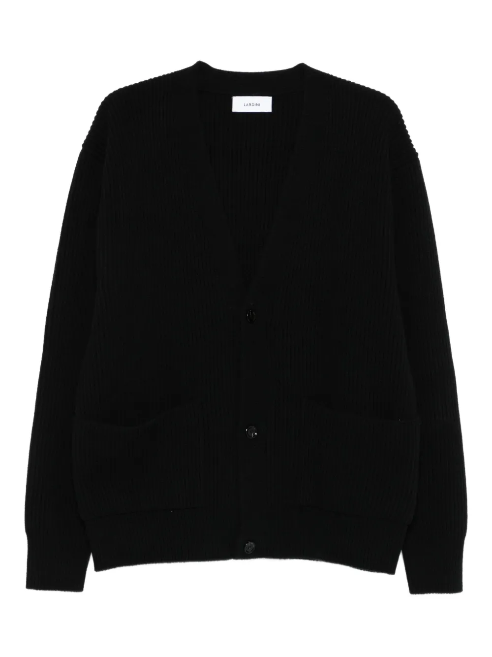 Lardini Wollen vest Zwart