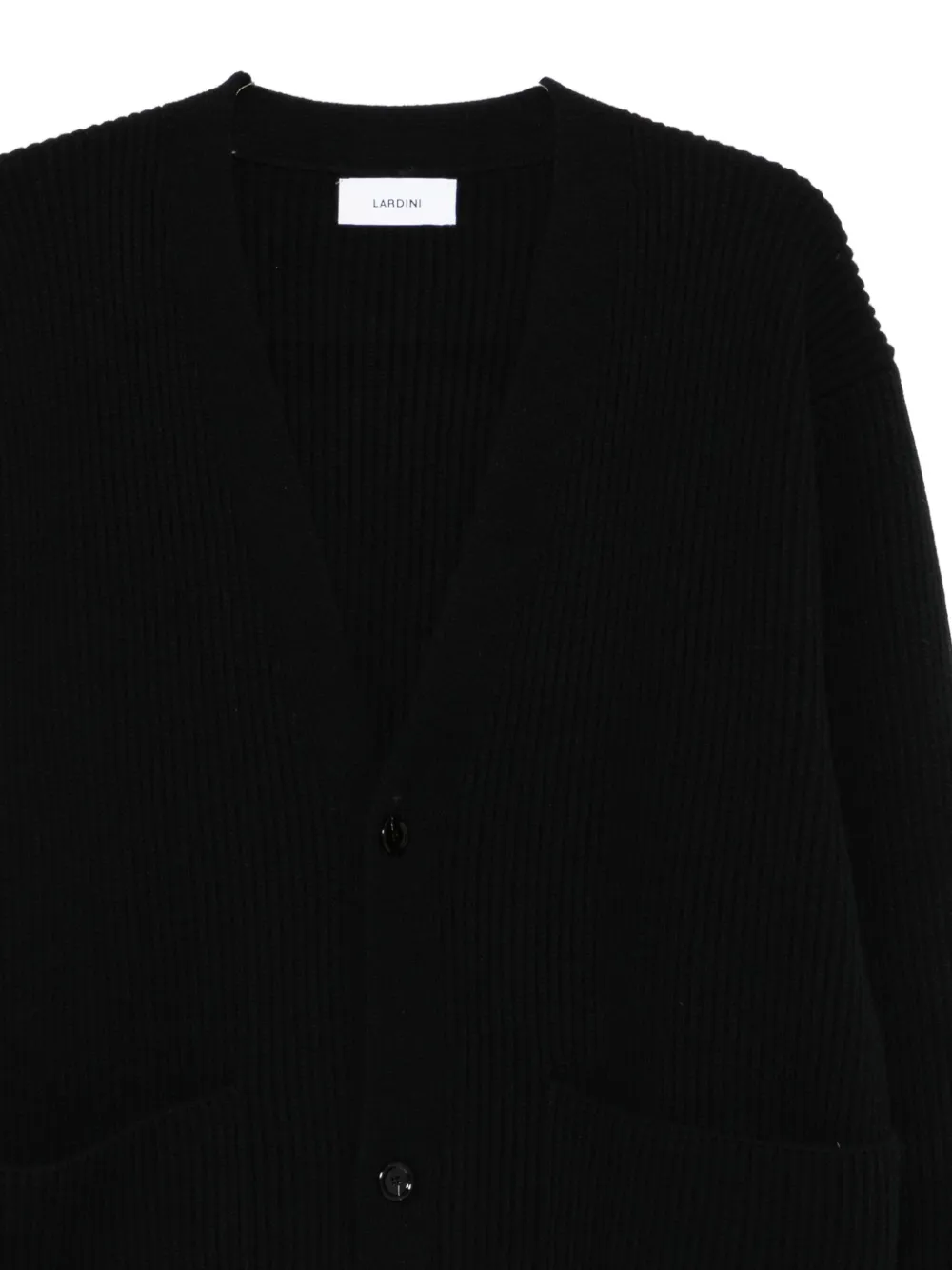 Lardini Wollen vest Zwart