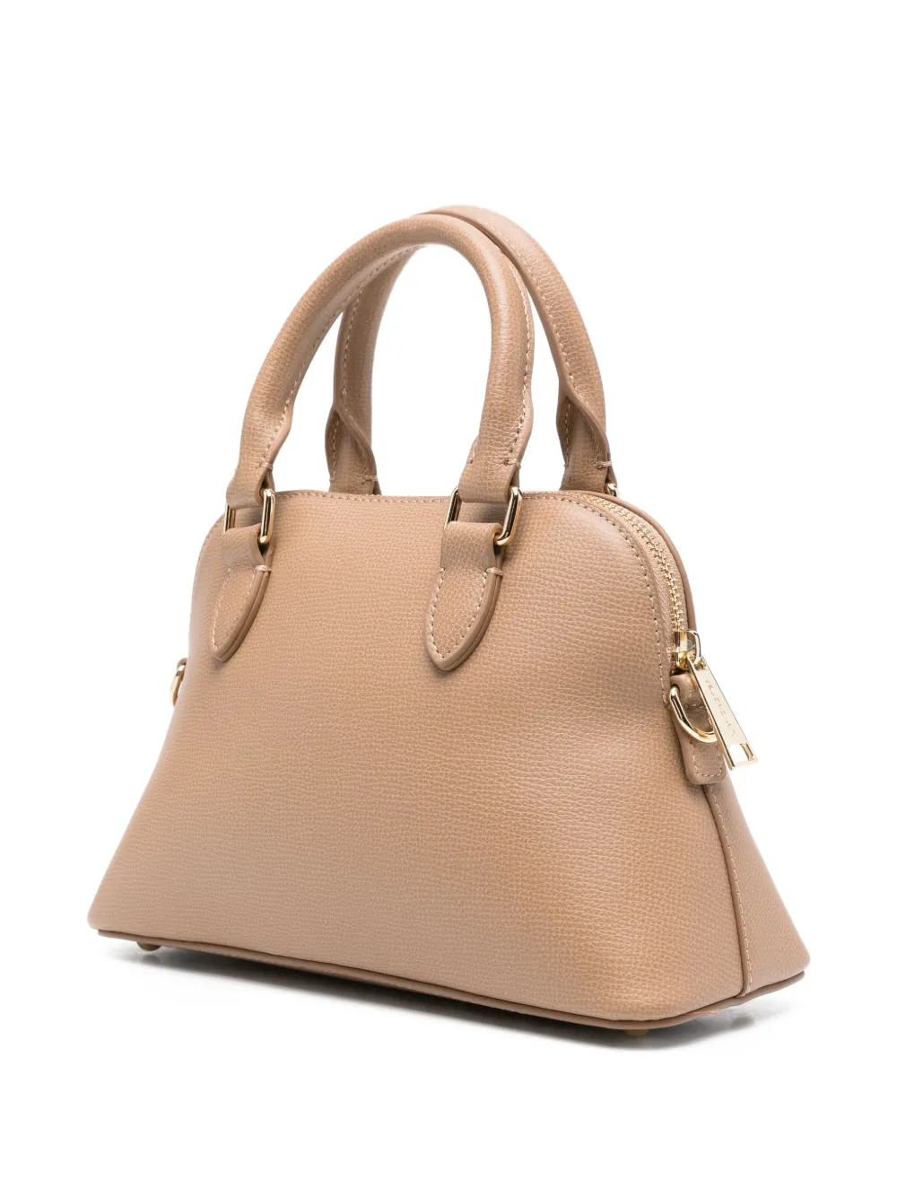 Lancaster medium logo-detail leather tote bag - Beige