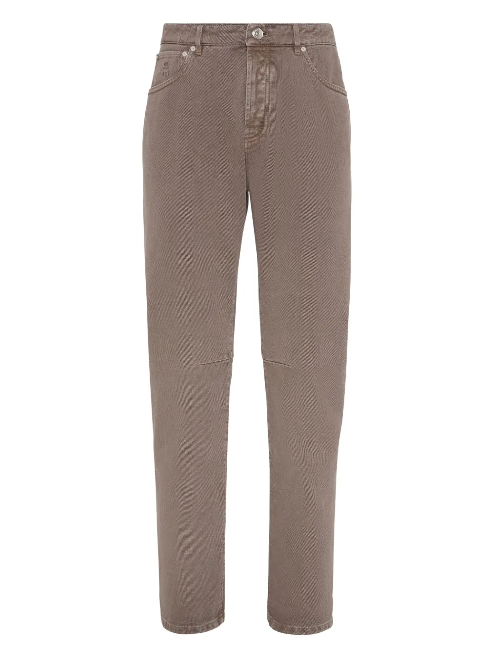 Brunello Cucinelli Leisure five-pocket cotton jeans Grijs