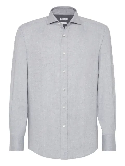 Brunello Cucinelli chevron long-sleeves shirt