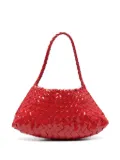 DRAGON DIFFUSION Rosanna woven-leather shoulder bag - Red