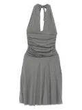 Gimaguas halter-neck gathered mini dress - Grey