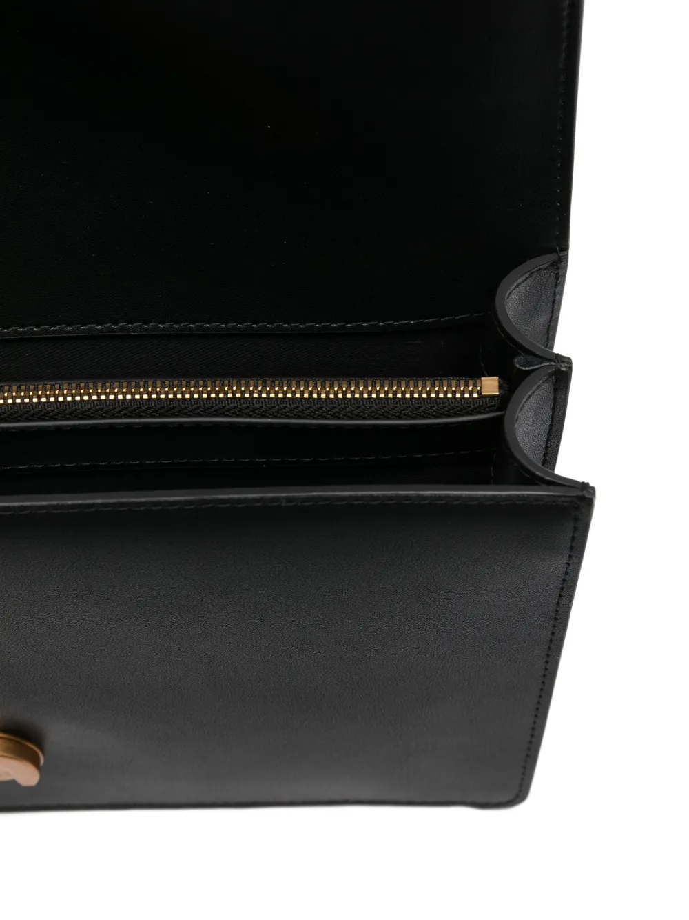 PINKO Kleine Love One Classic leren crossbodytas Zwart