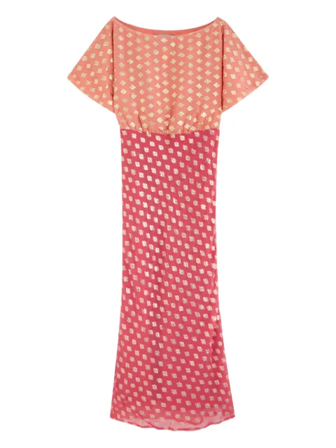 NEVER FULLY DRESSED print dress