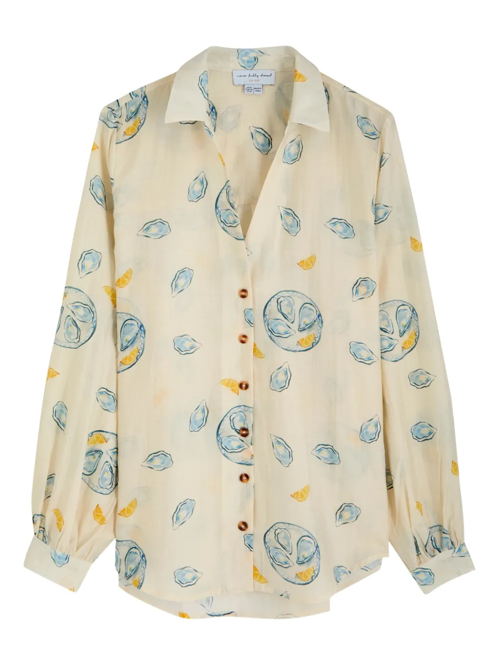 NEVER FULLY DRESSED Oyster Miley button shirt - Beige