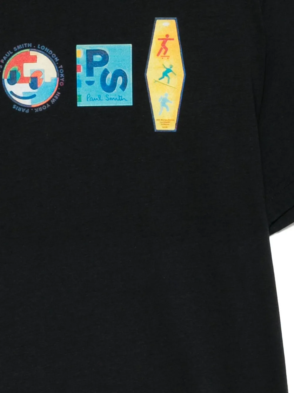 PS Paul Smith T-shirt met logoprint Blauw
