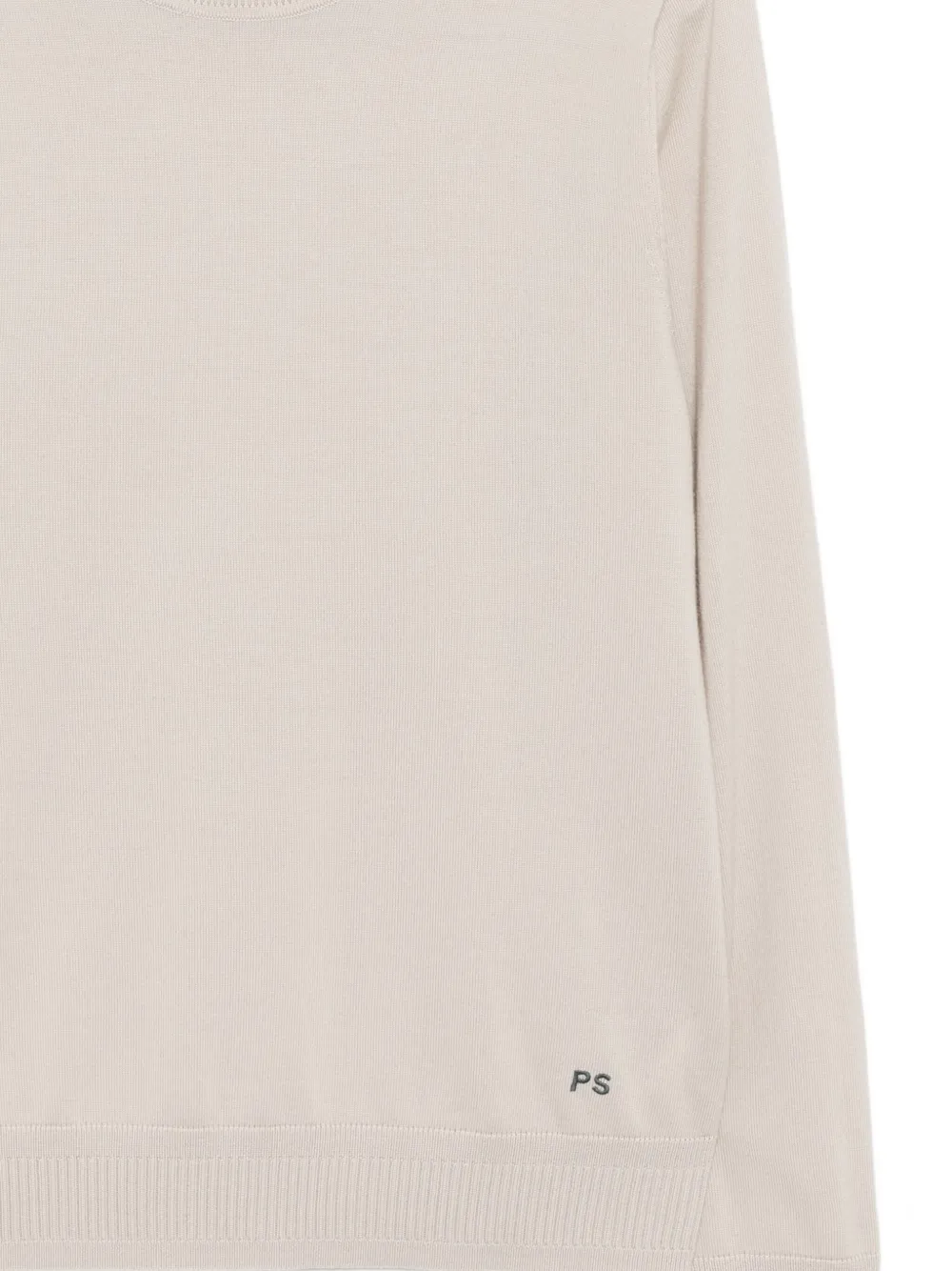 PS Paul Smith Trui van merinowol met logo Beige