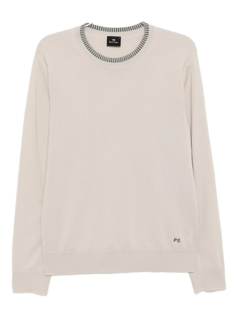 PS Paul Smith Trui van merinowol met logo Beige