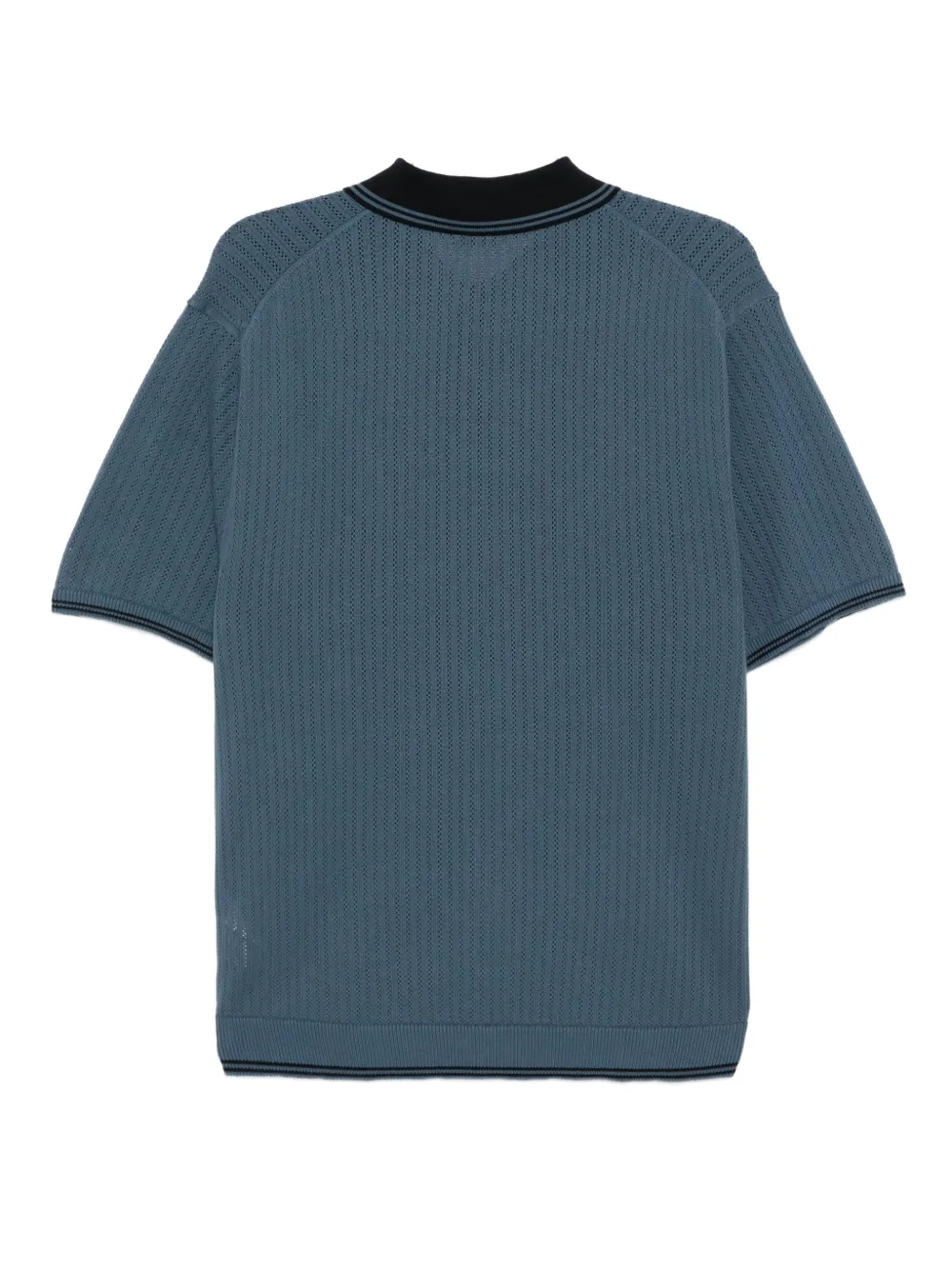 PS Paul Smith Gebreid poloshirt - Blauw