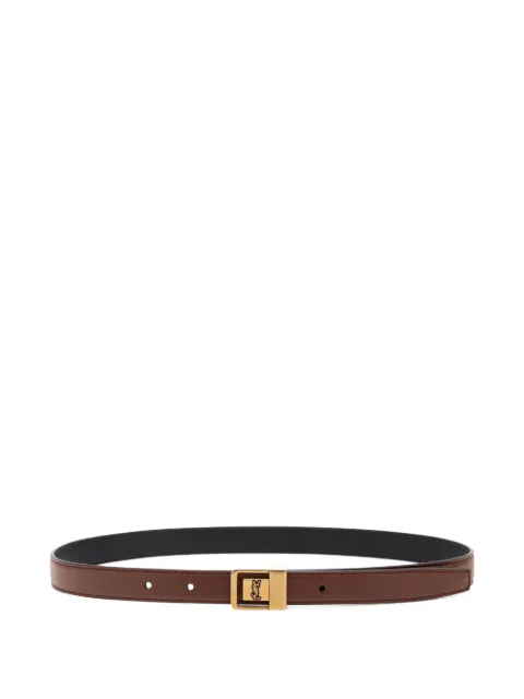 Saint Laurent cinturón con hebilla del logo
