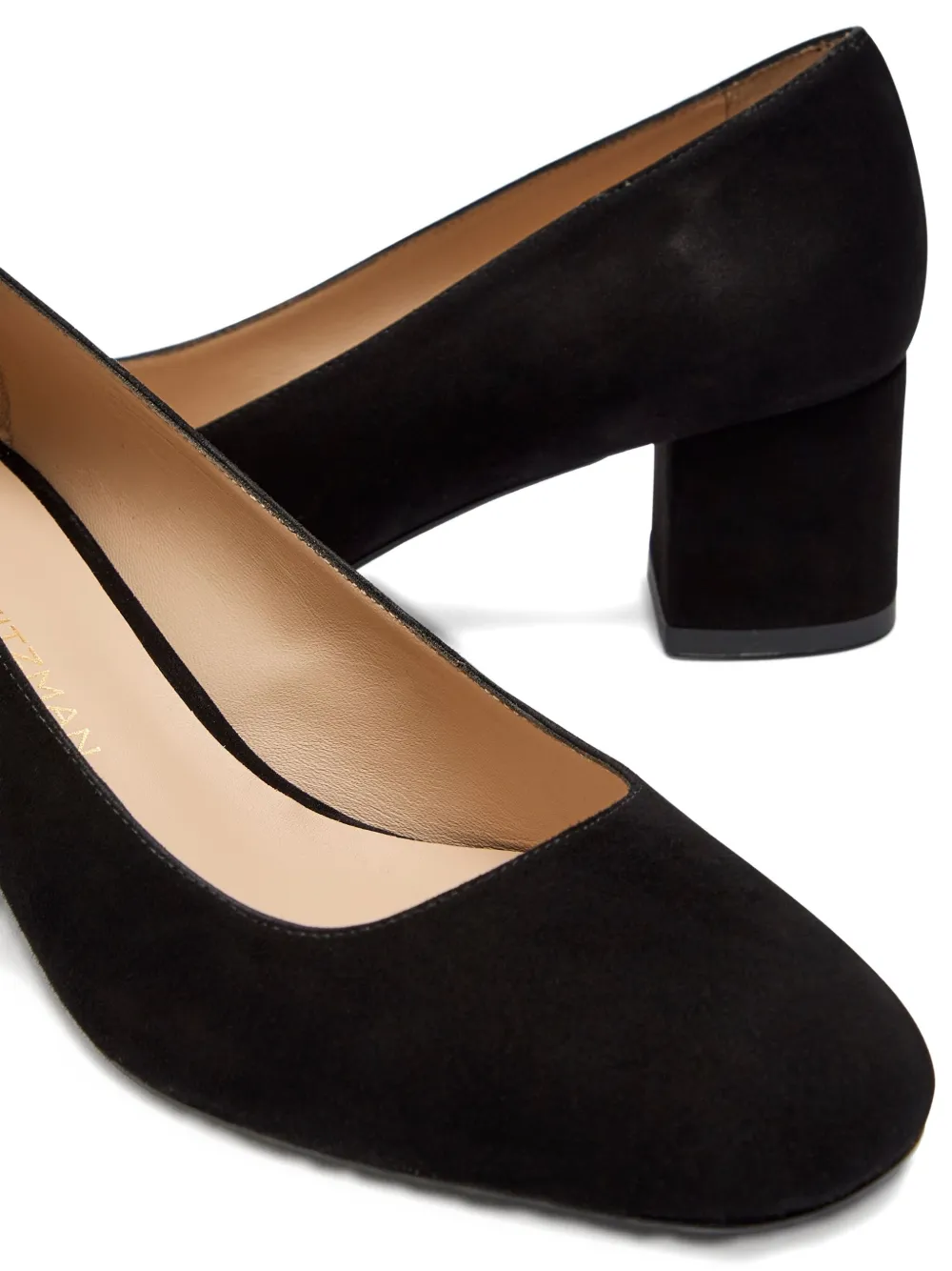 Stuart Weitzman 50mm Maeve suede pumps Black