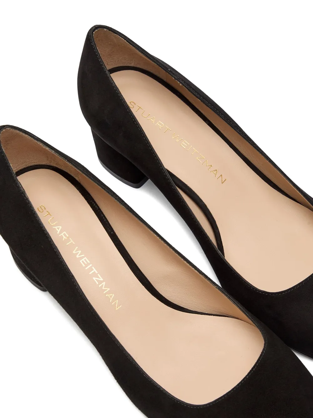 Stuart Weitzman 50mm Maeve suede pumps Black