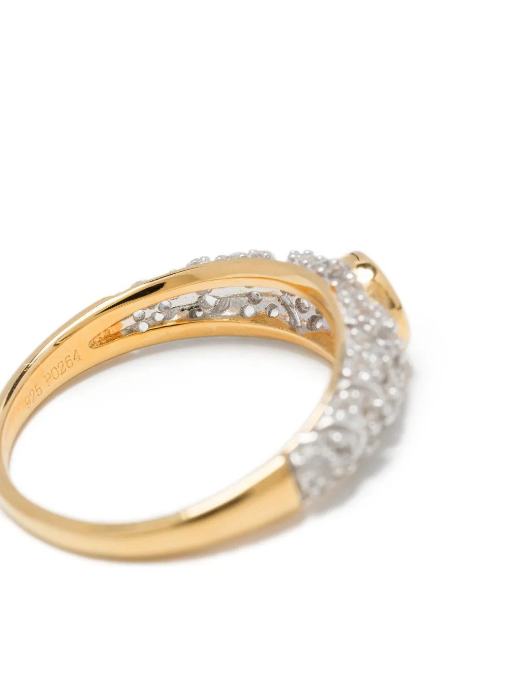  V Jewellery Slimline Ring - Silver 