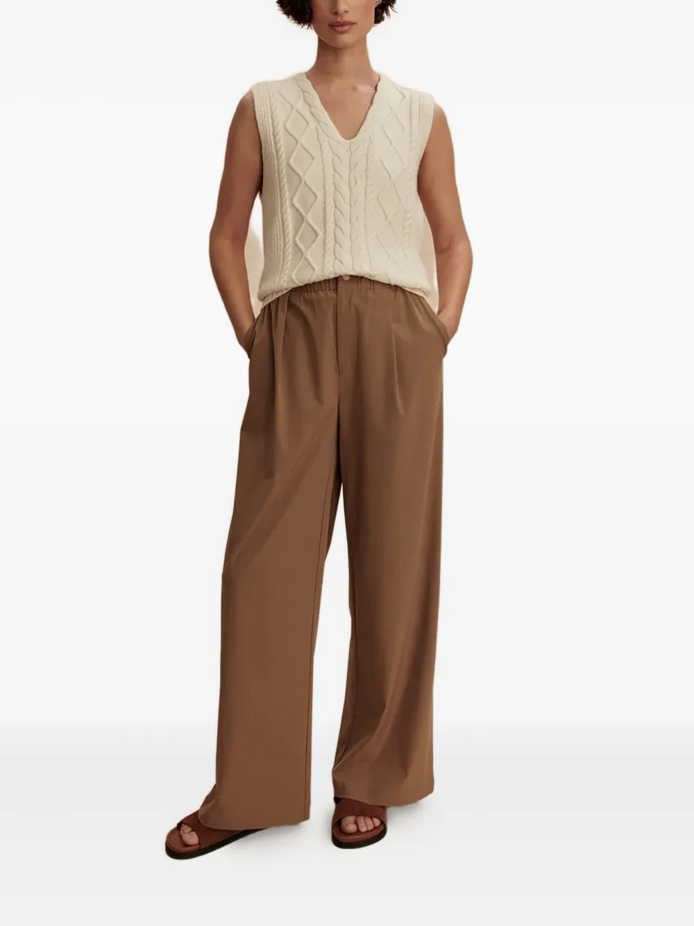 Varley Kayson 2.0 pleated trousers - Bruin