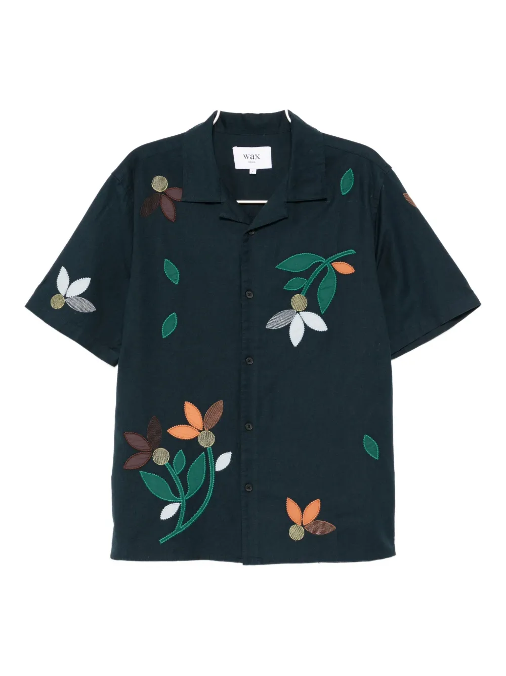 Wax London Didcot bloom shirt - Blu