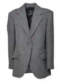 Weekend Max Mara herringbone-pattern single-breasted blazer - Grey